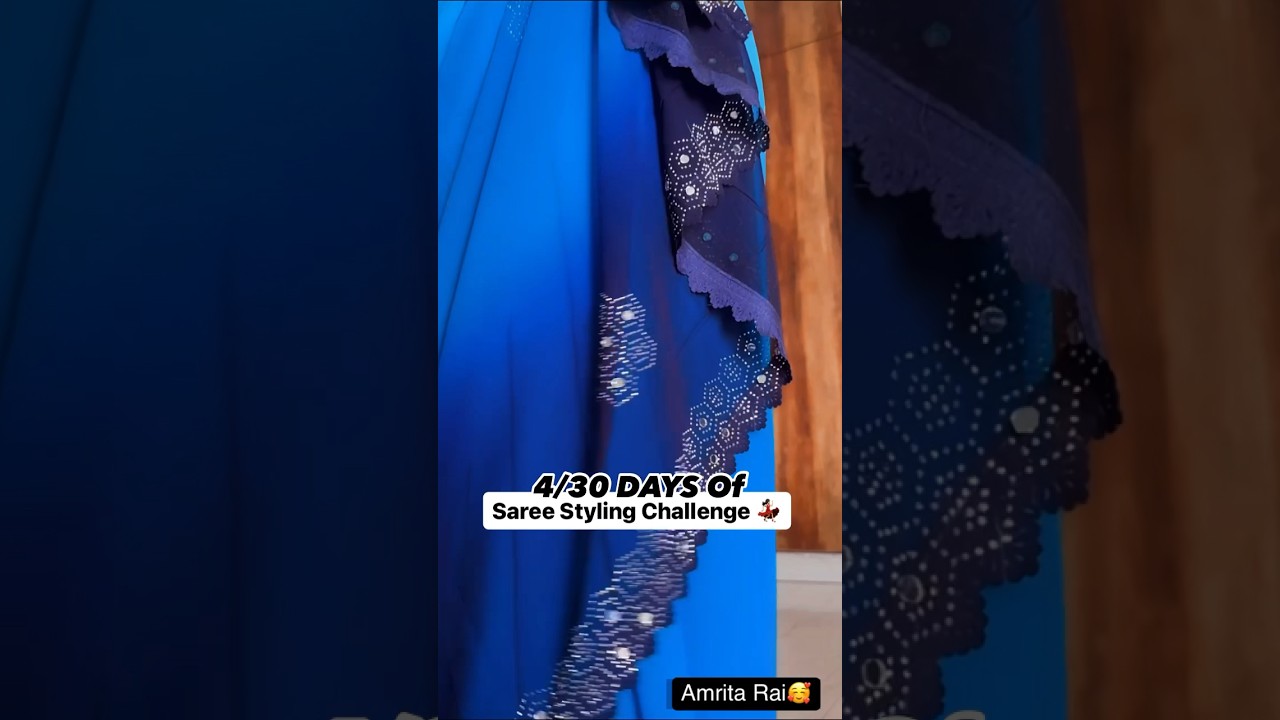 Waterfall Saree Draping #fashion #viralvideo #youtubeshorts #viral #viral #saree #trending #shorts