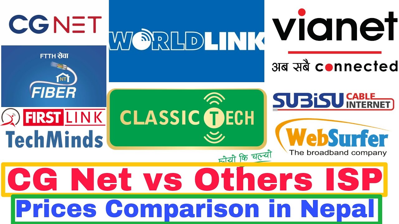 CG Net vs Others ISP Prices Comparison | CG Net vs Worldlink vs Vianet vs Classic Tech Prices 2078