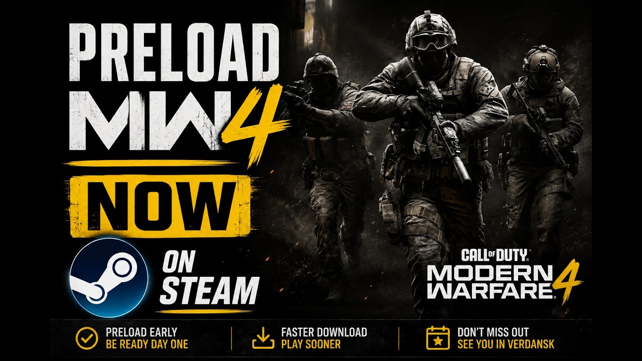 How to Preload Call of Duty: Modern Warfare 4 on Steam (PC) | Easy Guide