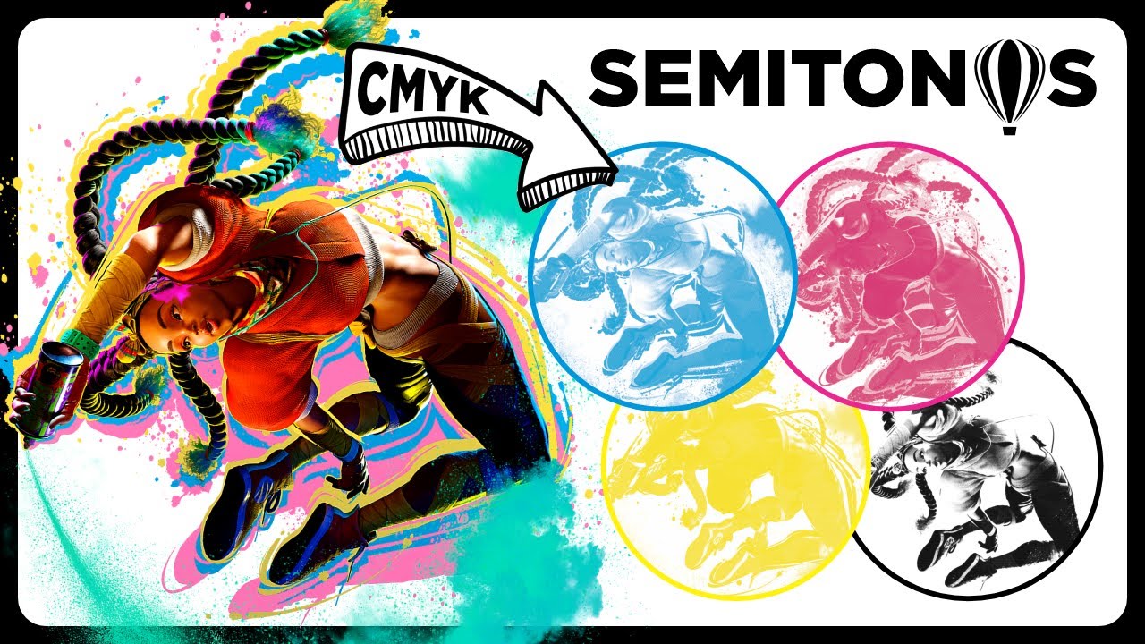 🌈 SEMITONOS! separación de COLOR en CorelDRAW 2024  (cuatricromia) MEDIOS TONOS para SERIGRAFIA!!