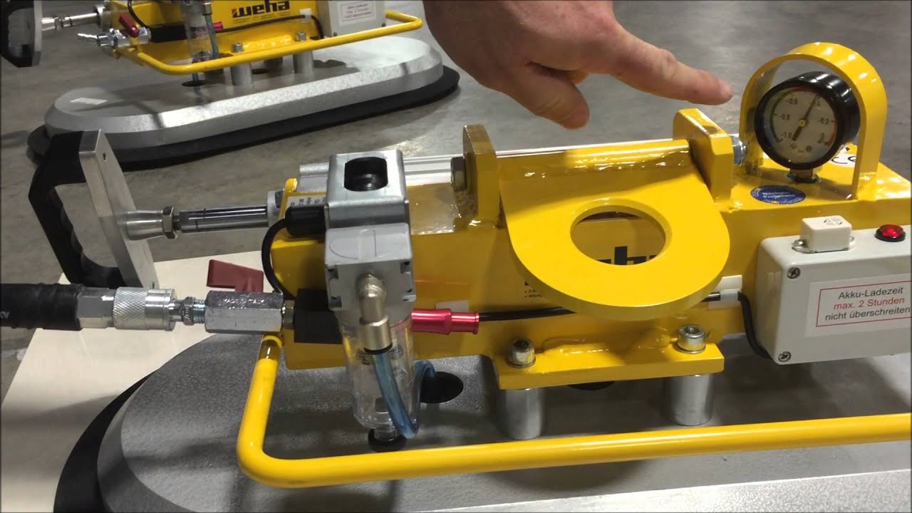 Vacuum Lifter Operating air and hand pump for stone, Glass, Steel