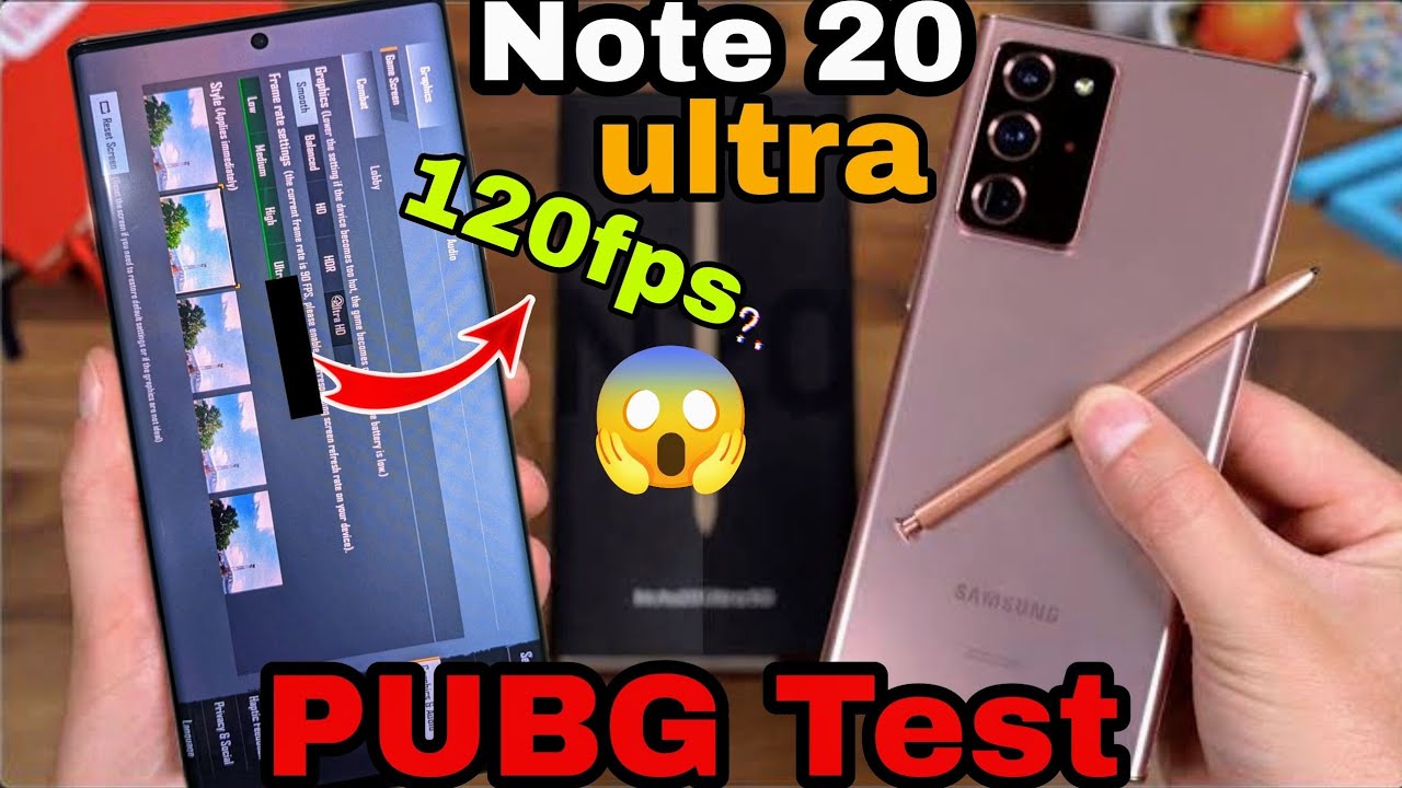 Samsung Note 20 ultra PUBG Test Graphics and FPs| 120fps?😱 #Samsung #samsungnote20ultra