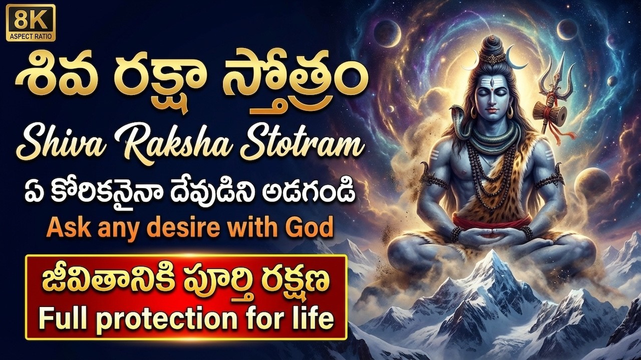 Shiva Raksha Stotram | శివ రక్షా స్తోత్రం | First time in Youtube History