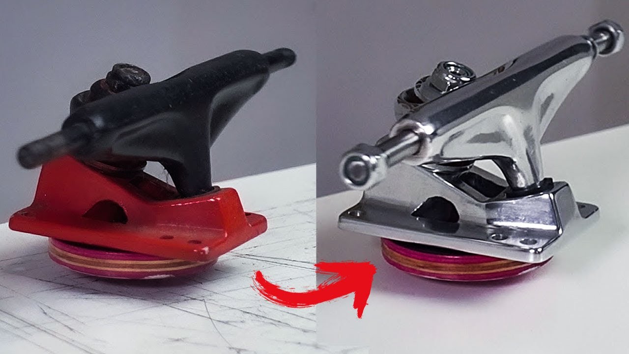 Old Skateboard Truck (25 years) Polishing and Shining