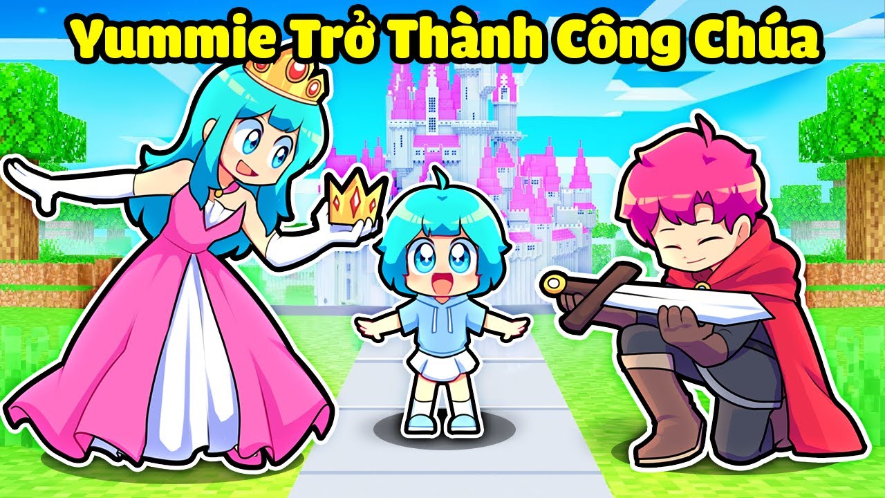 EM BÉ YUMMIE ĐƯỢC HOÀNG TỬ HIHA NHẬN NUÔI TRONG MINECRAFT*YUMMIE CÔNG CHÚA EM BÉ 🥰😘
