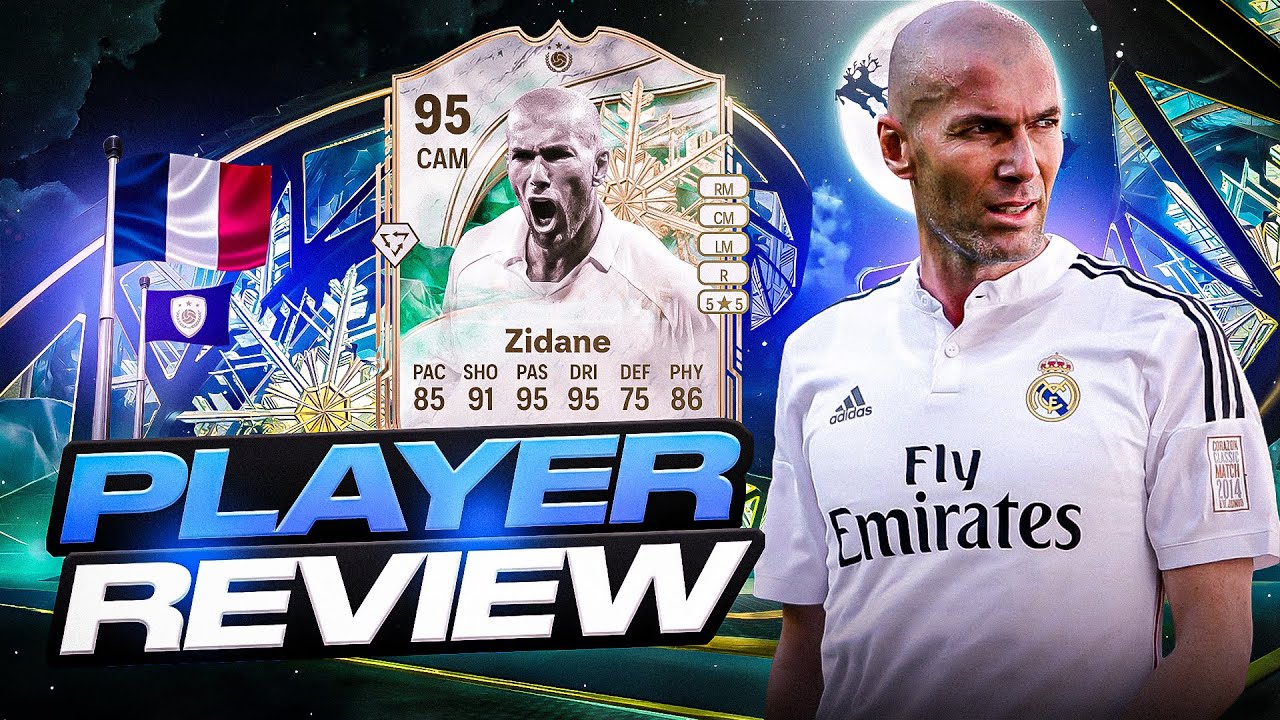 Обзор игрока 95 Winter Wildcards Icon Zidane - EA FC 26 Ultimate Team