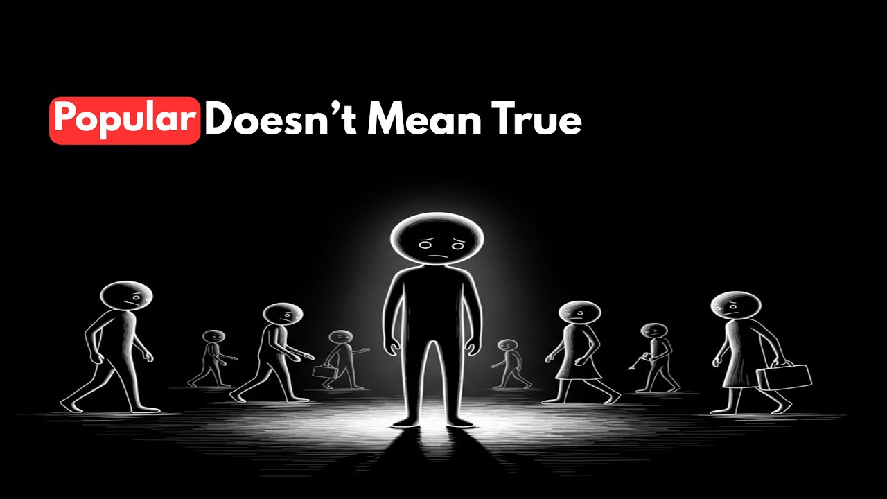 Truth is not measured by popularity, and falsehood is not defined by silence