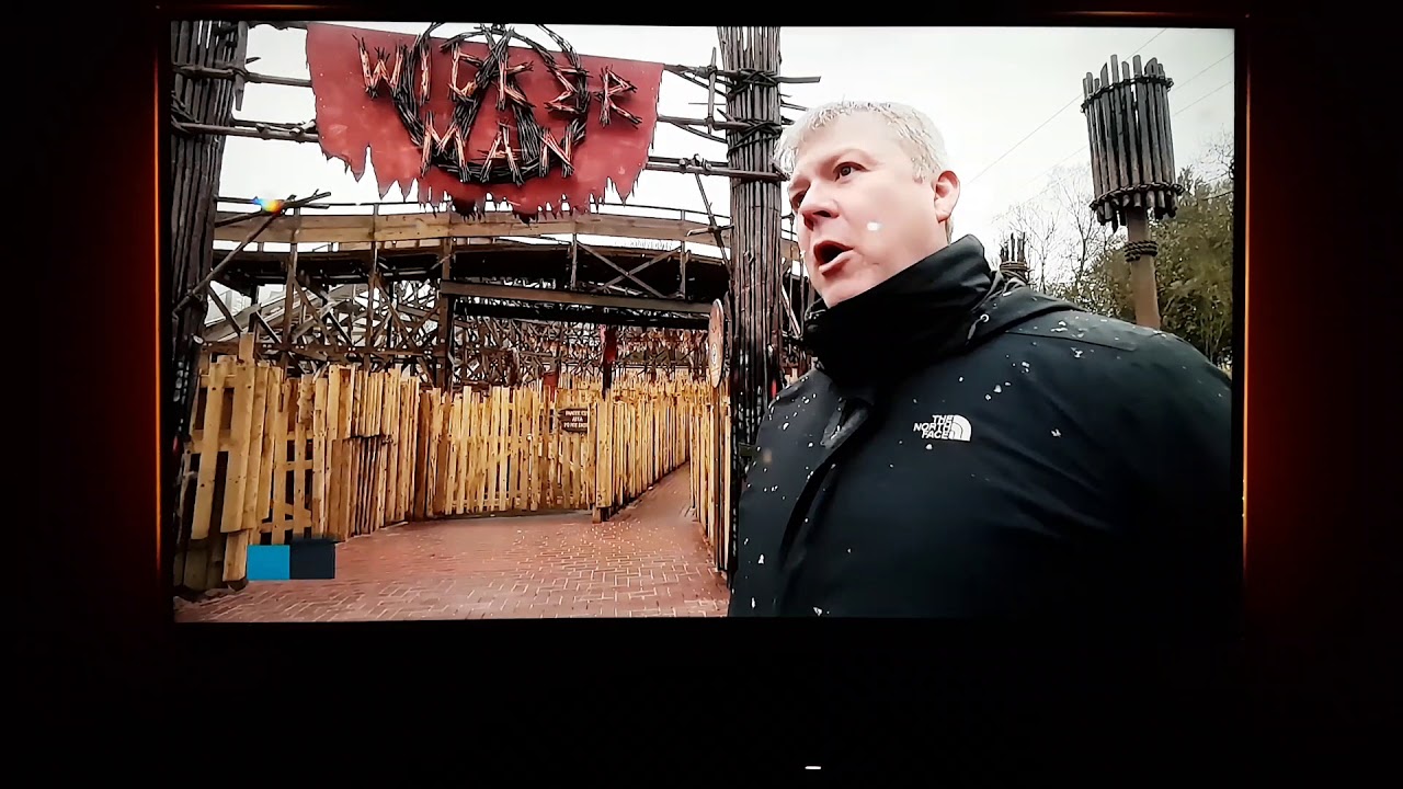 Alton Towers Wicker Man on ITV Central News (08/03/18)