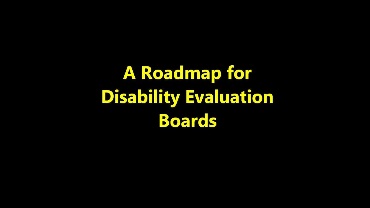 Episode 0066 - A Roadmap for Disability Evaluation Boards