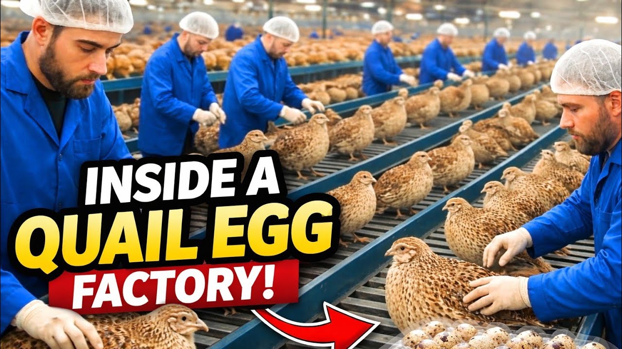 “Inside a Quail Egg Factory: Full Production Process”