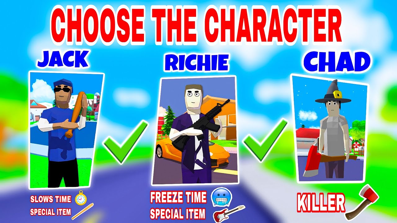 😍 FINALLY! Unlock ALL Characters in Dude Theft Wars | Richie Unlock Gameplay