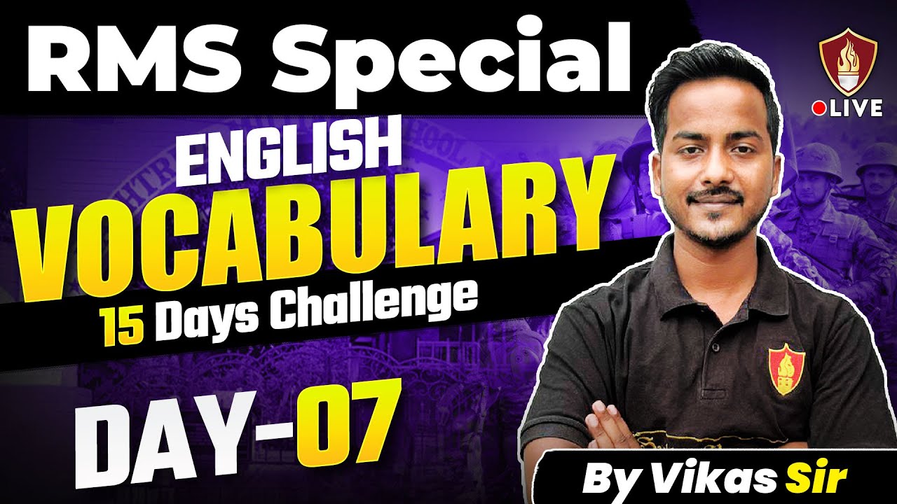 English Vocabulary Words and Meanings | Vocab For Sainik RMS Military School | Class 6 & 9