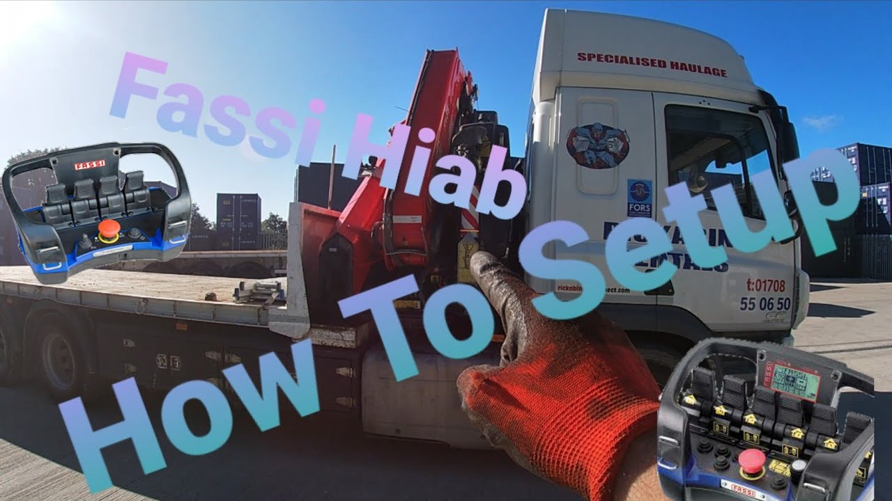 Как настроить FASSI Hiab | Аутригеры | Раскладывание крана/Hiab