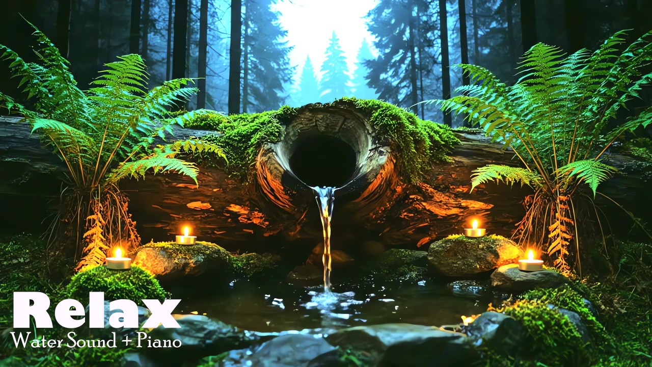 Calming Water Ambience 🌿 Soft Piano Music for Deep Sleep, Relaxation & Healing