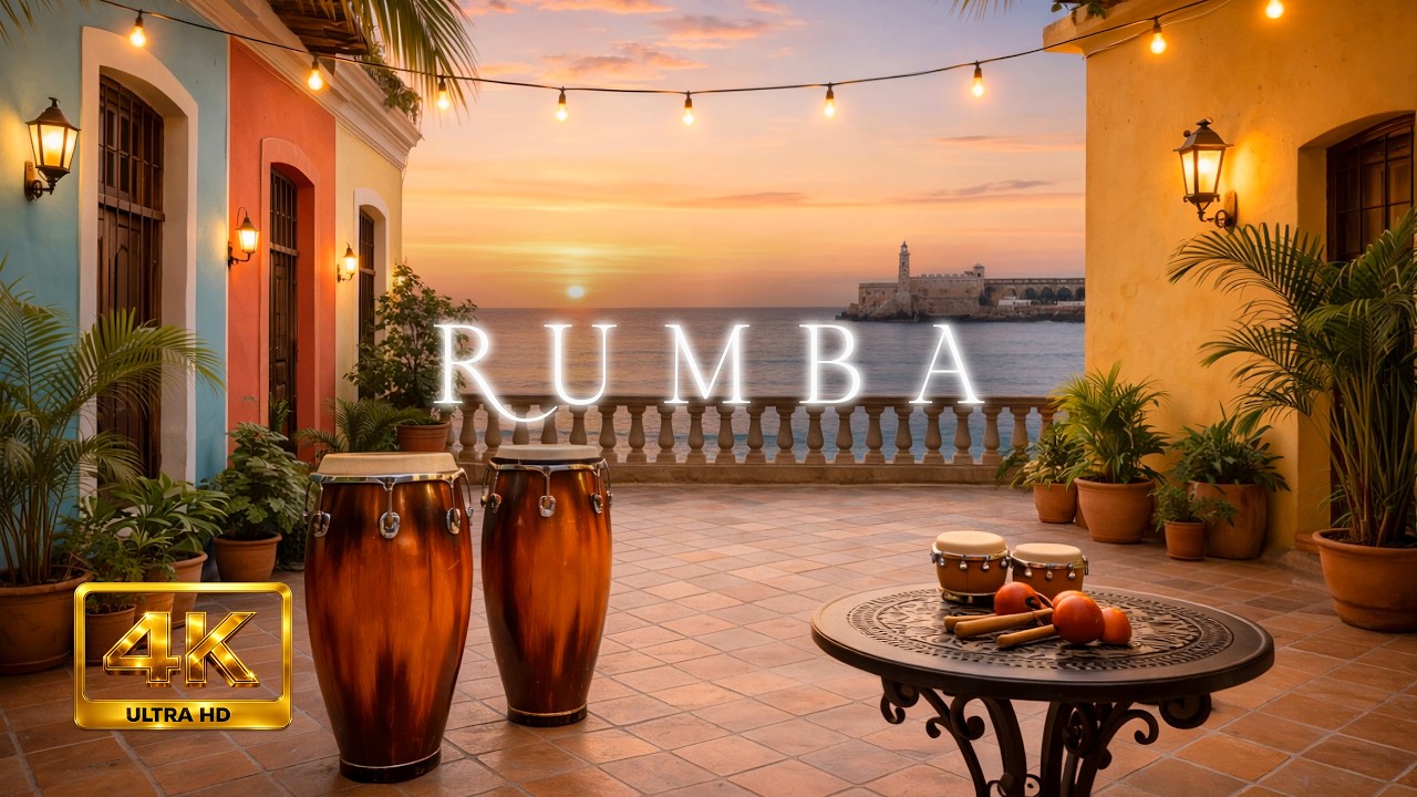 Cuban Rumba in Havana Streets | Tropical City Ambience and Latin Dance Vibes 1 Hour Ambience