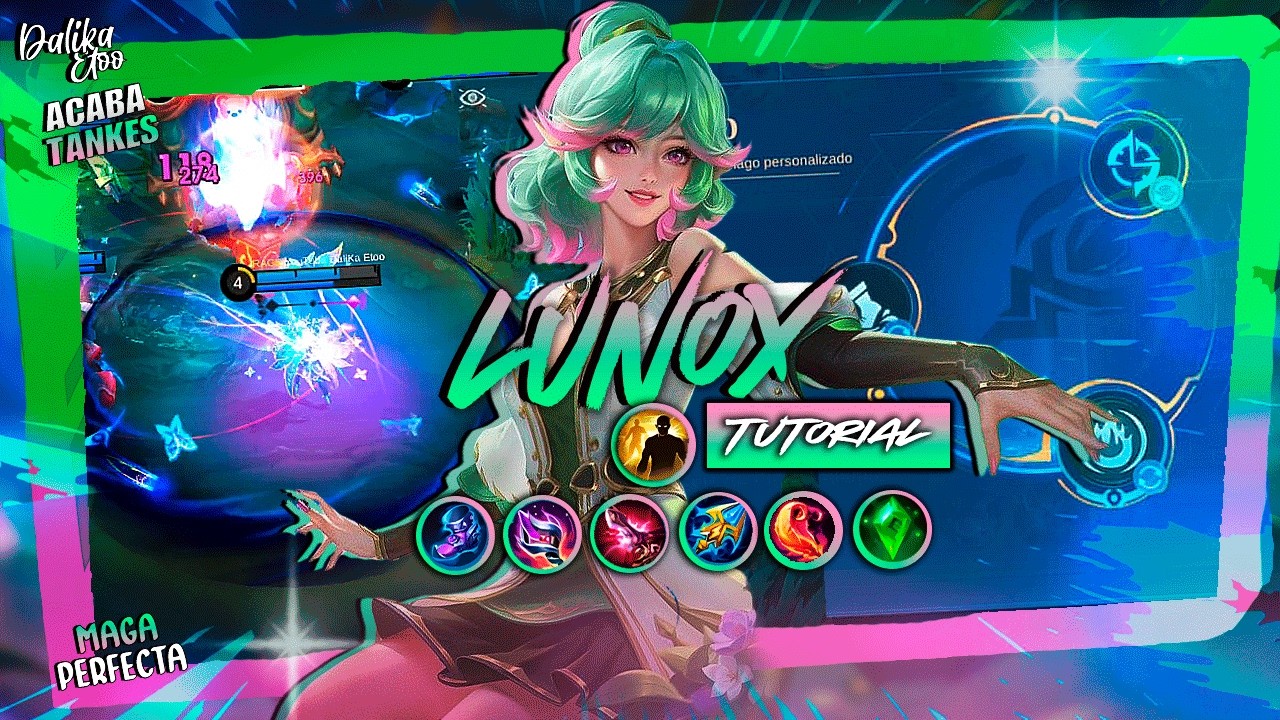 LUNOX ACABA CON TODO!!! - GUIA COMPLETA DE LUNOX - BUILD, EMBLEMAS Y MAS - MOBILE LEGENDS