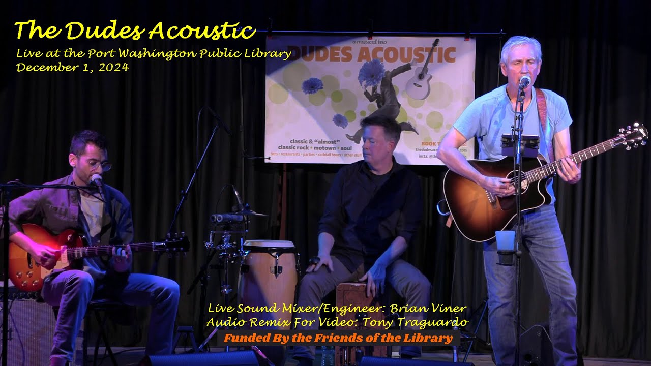 SoundSwap: The Dudes Acoustic - Port Washington Public Library: Dec. 1, 2024