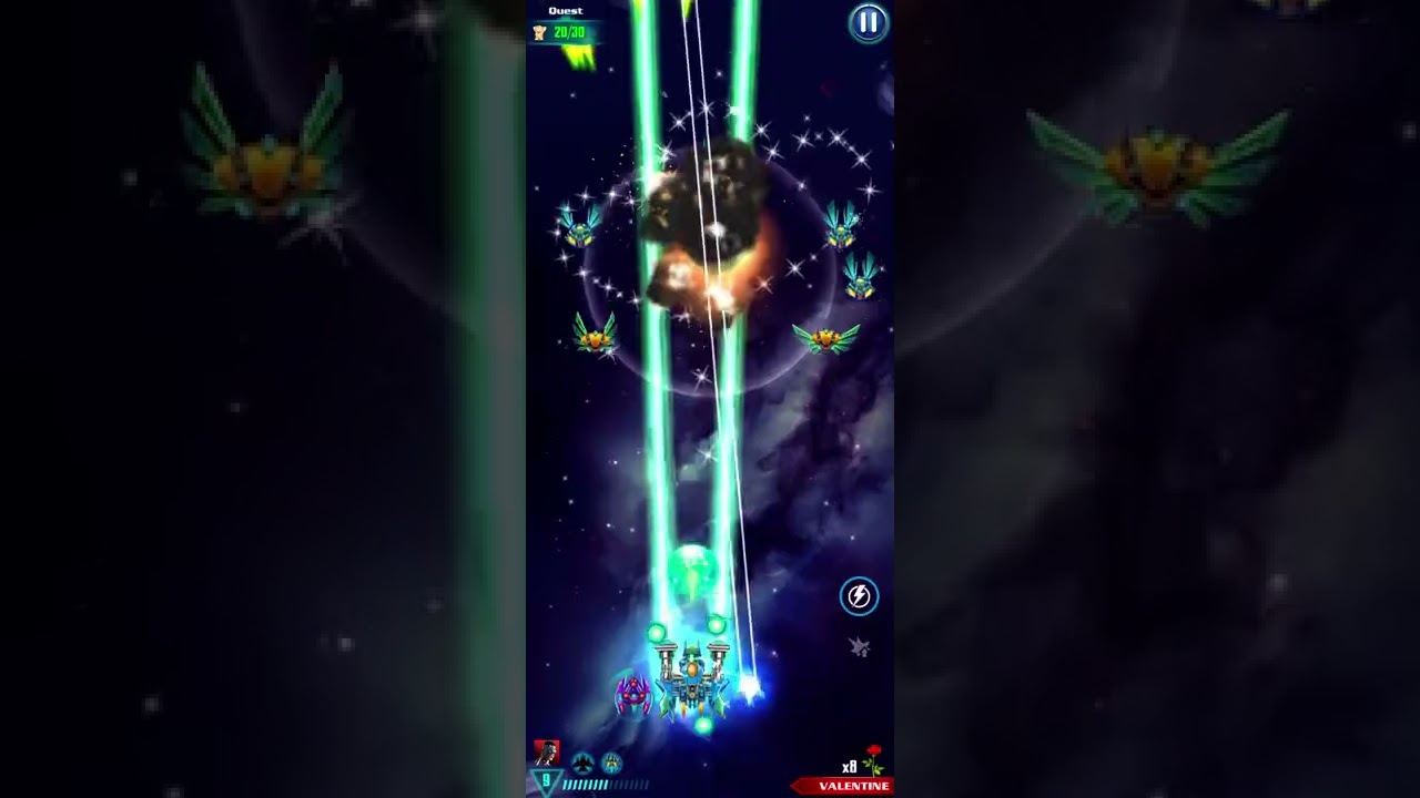Happy Valentines Event Level 3 - Galaxy Attack Alien Shooter - how to get ships, power ups & pilots