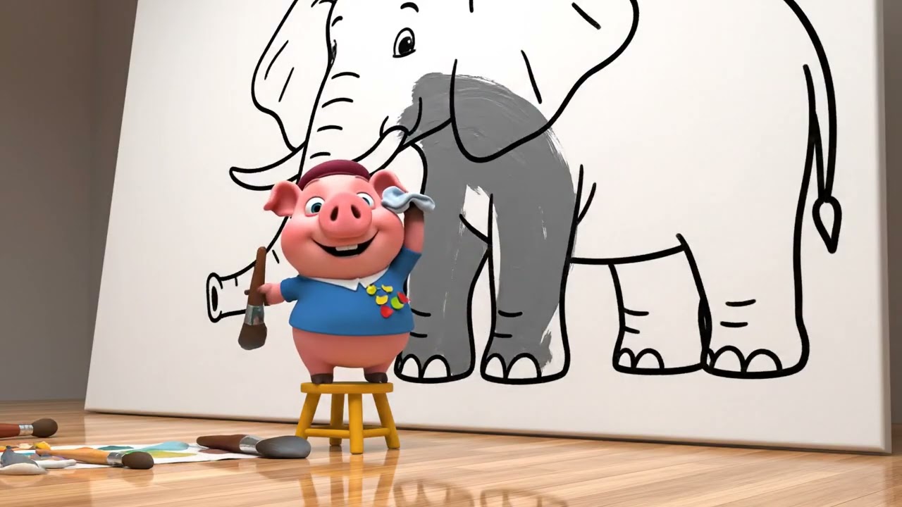 Pip vs  The Giant Elephant! 🐘 Epic Speed Art You Have to See!