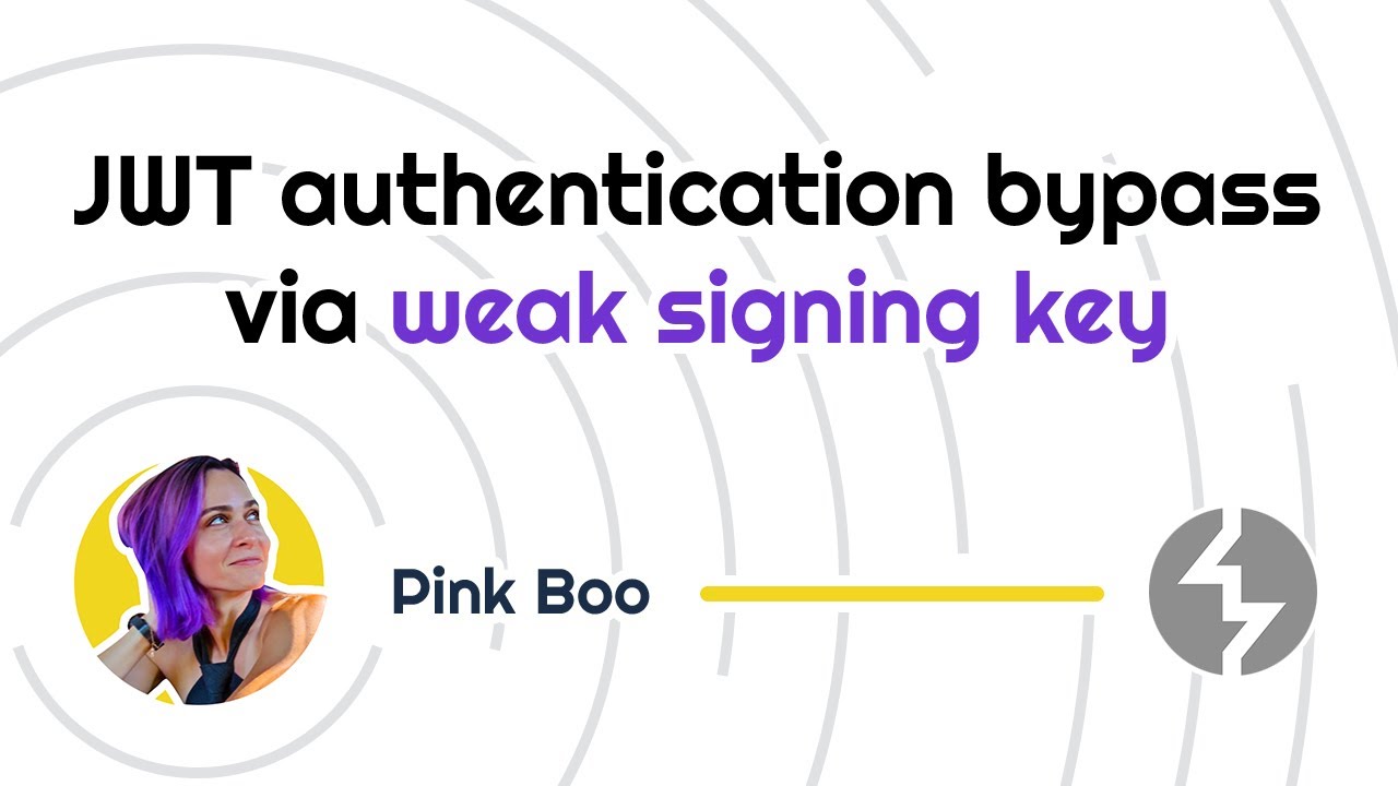 JWT authentication bypass via weak signing key | PortSwigger Academy tutorial