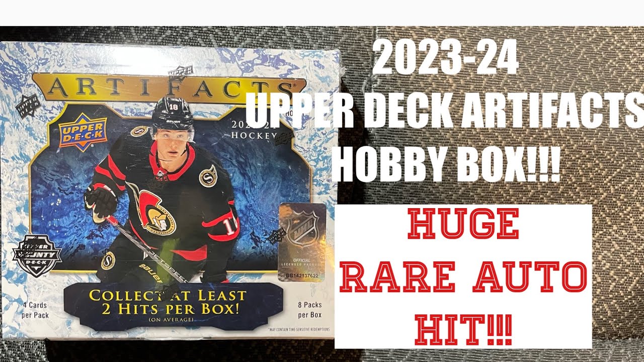 2023-24 Upper Deck Artifacts Hobby Box HUGE AUTO HIT! #hockeycards #upperdeckhockey #nhlhockey #nhl