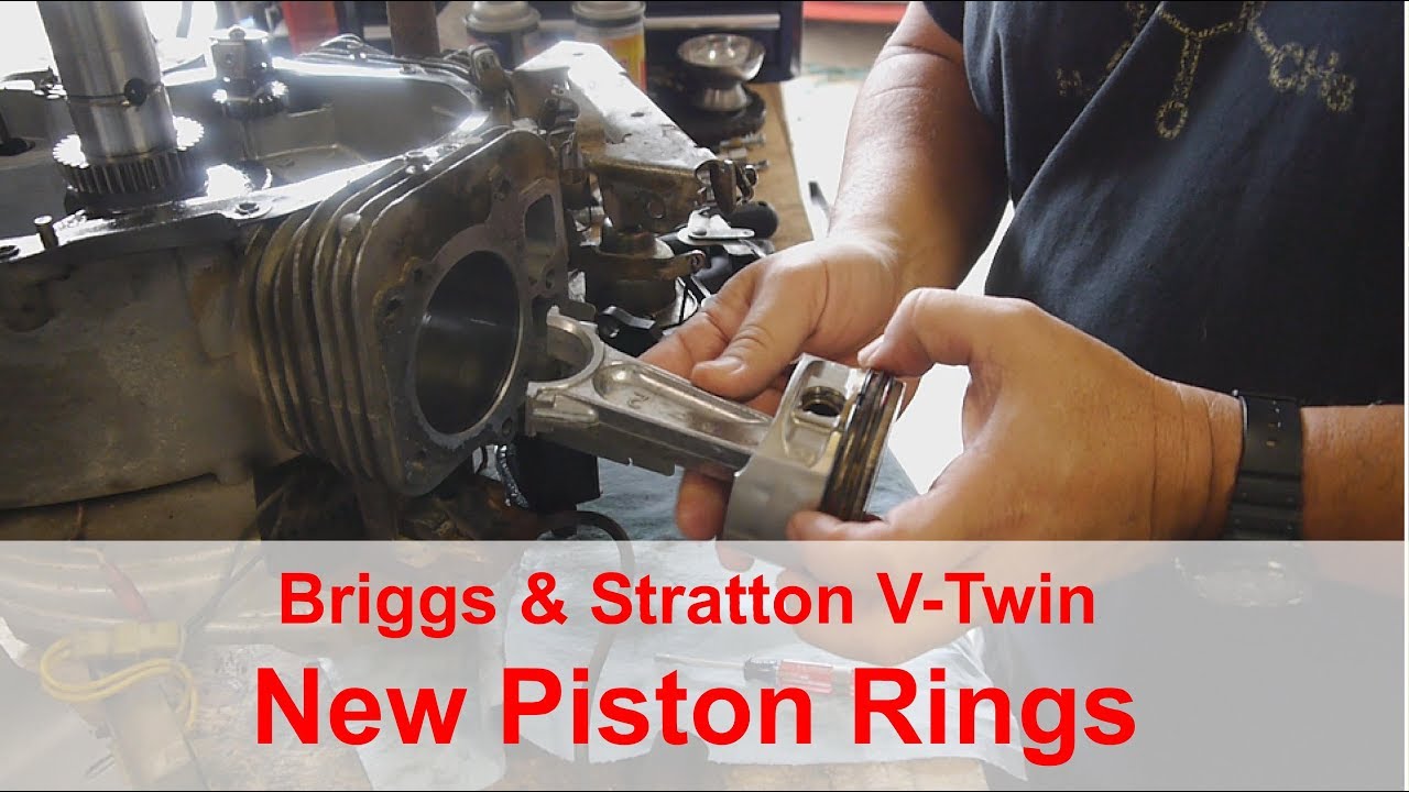 Как заменить поршневые кольца — двигатель Briggs & Stratton V-Twin