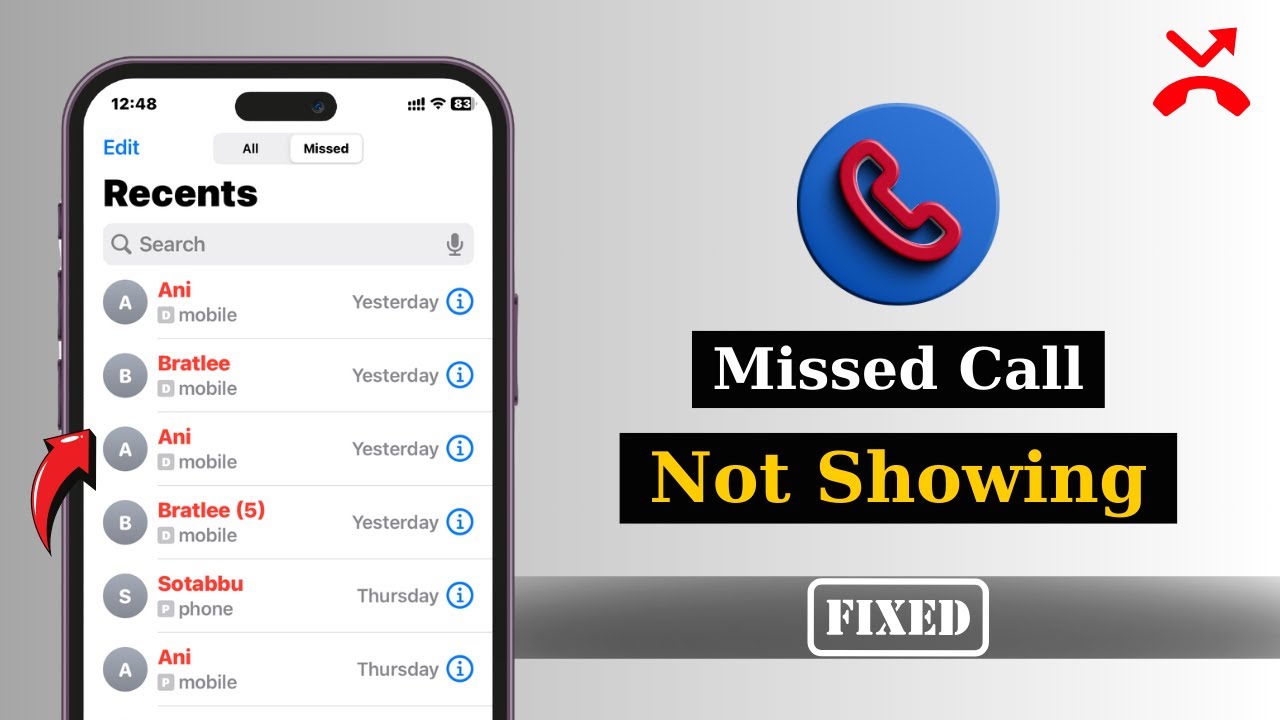 How To Fix Missed Calls Not Showing on iPhone iOS 18 | Show Missed Call Notification on iPhone