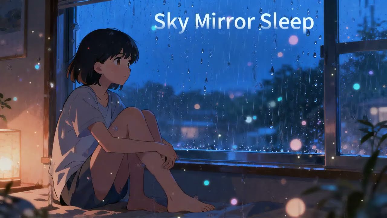 Rainy Window Piano 🌧 | 1 Hour Deep Sleep Music | Relaxing Night Ambience