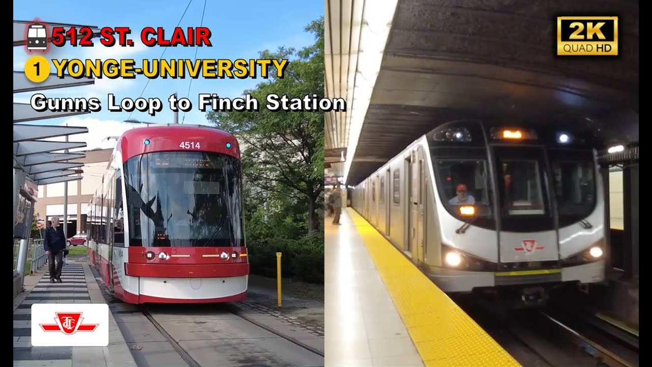 TTC POV Walk: Gunns Loop to Finch Station Via St. Clair Station