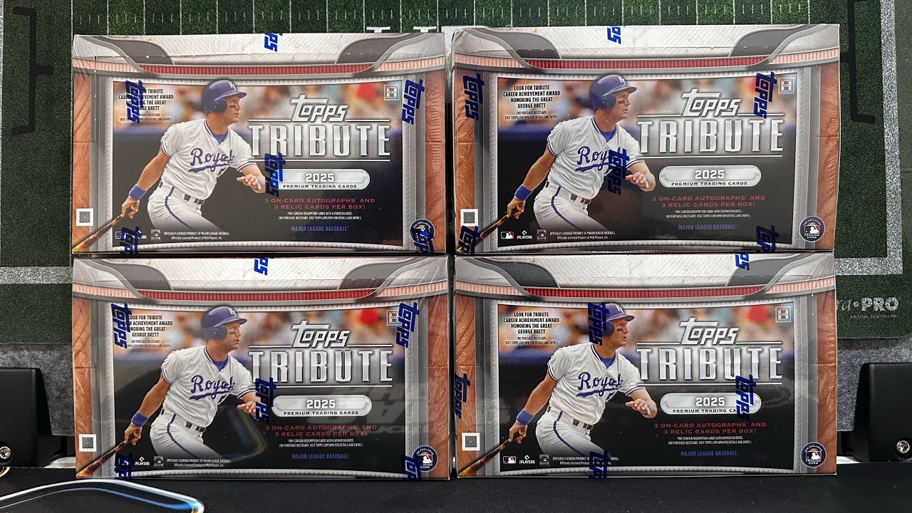 Ripping 4 Hobby Boxes of 2025 Topps Tribute Baseball