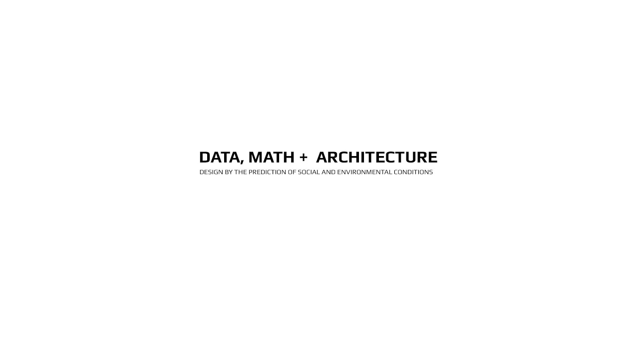 Data Math + Architecture |  Lecture by Boutros Bou-Nahra