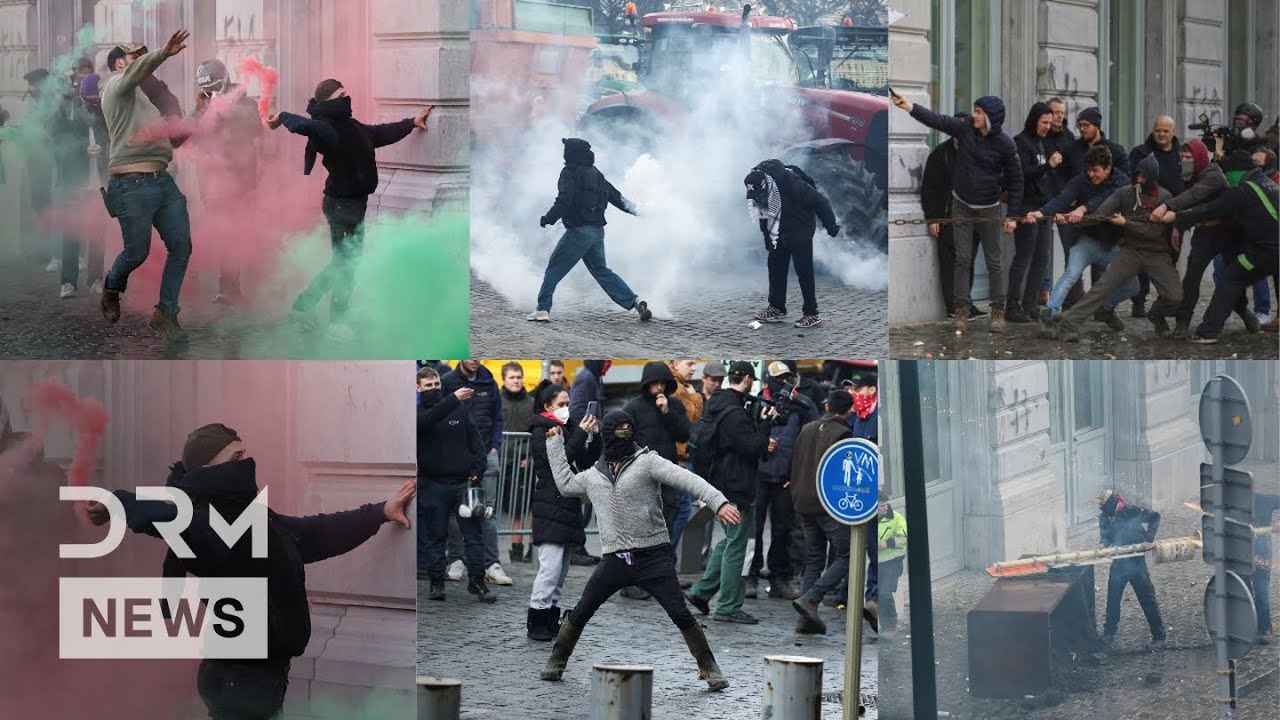 MASSIVE PROTEST: Farmers Clash with EU Leaders in Brussels Over Controversial Mercosur Deal | AM1B