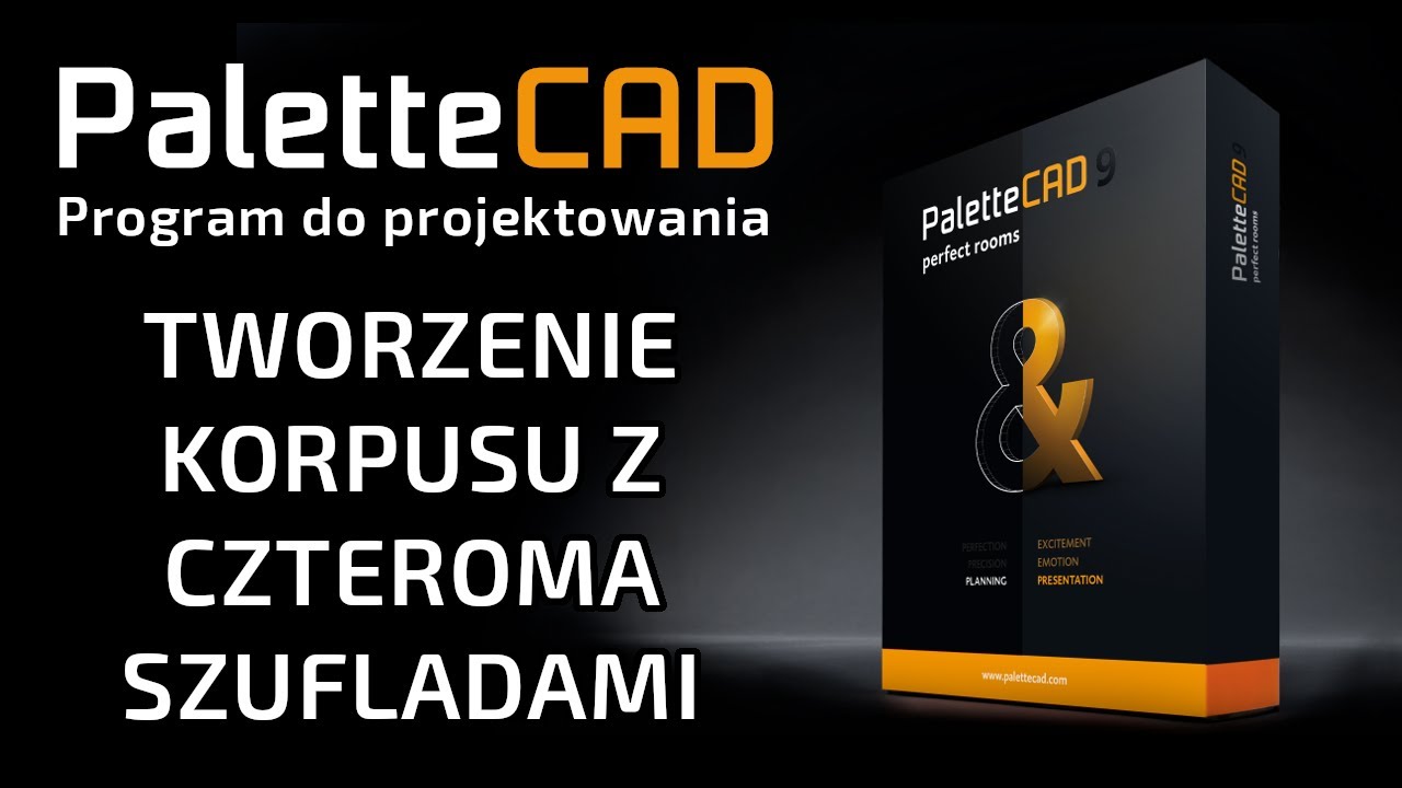Tworzenie korpusu z czterema szufladami - Program do projektowania mebli - PaletteCAD