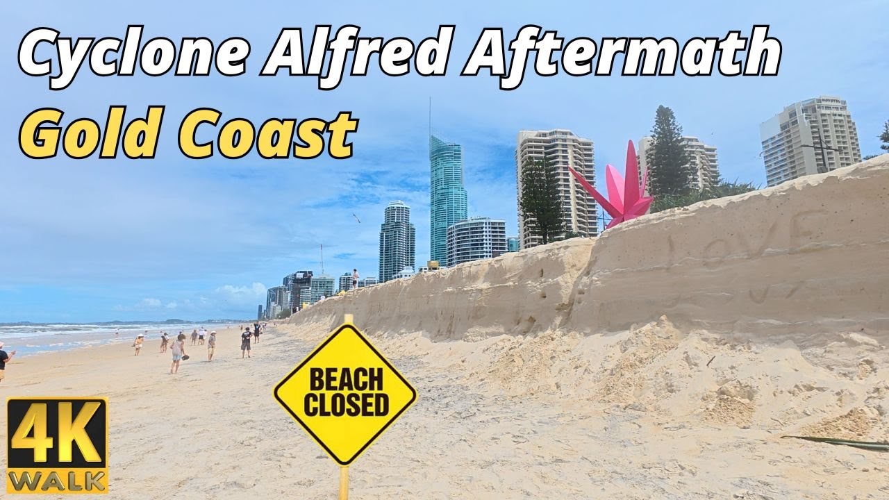 Aftermath Cyclone Alfred - Surfers Paradise Gold Coast Australia 2025