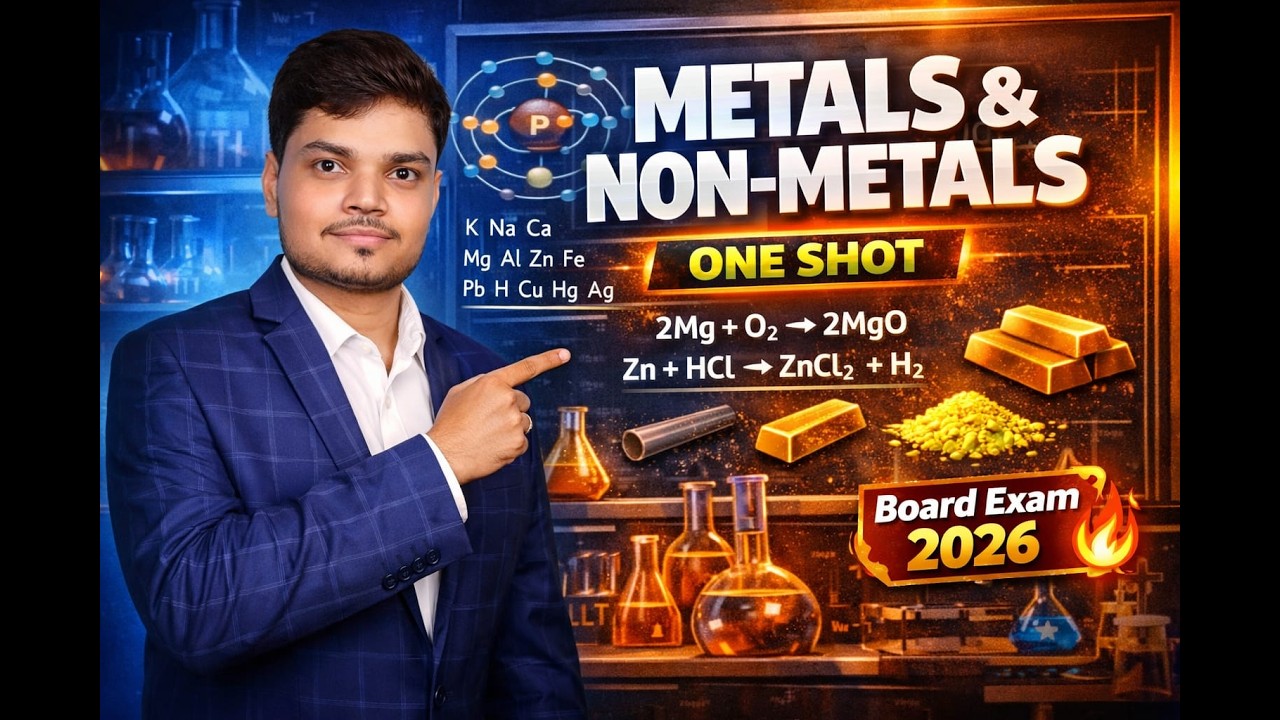 Class -10th | Metals And Non Metals | Oneshot By - Gopal Sir #class10th #chemistry  #boardexam #2026