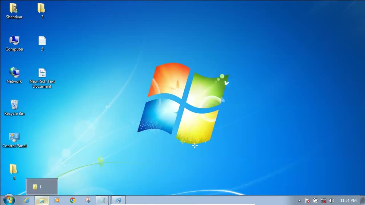 Windows 7 TASKBAR tapşırıq paneli