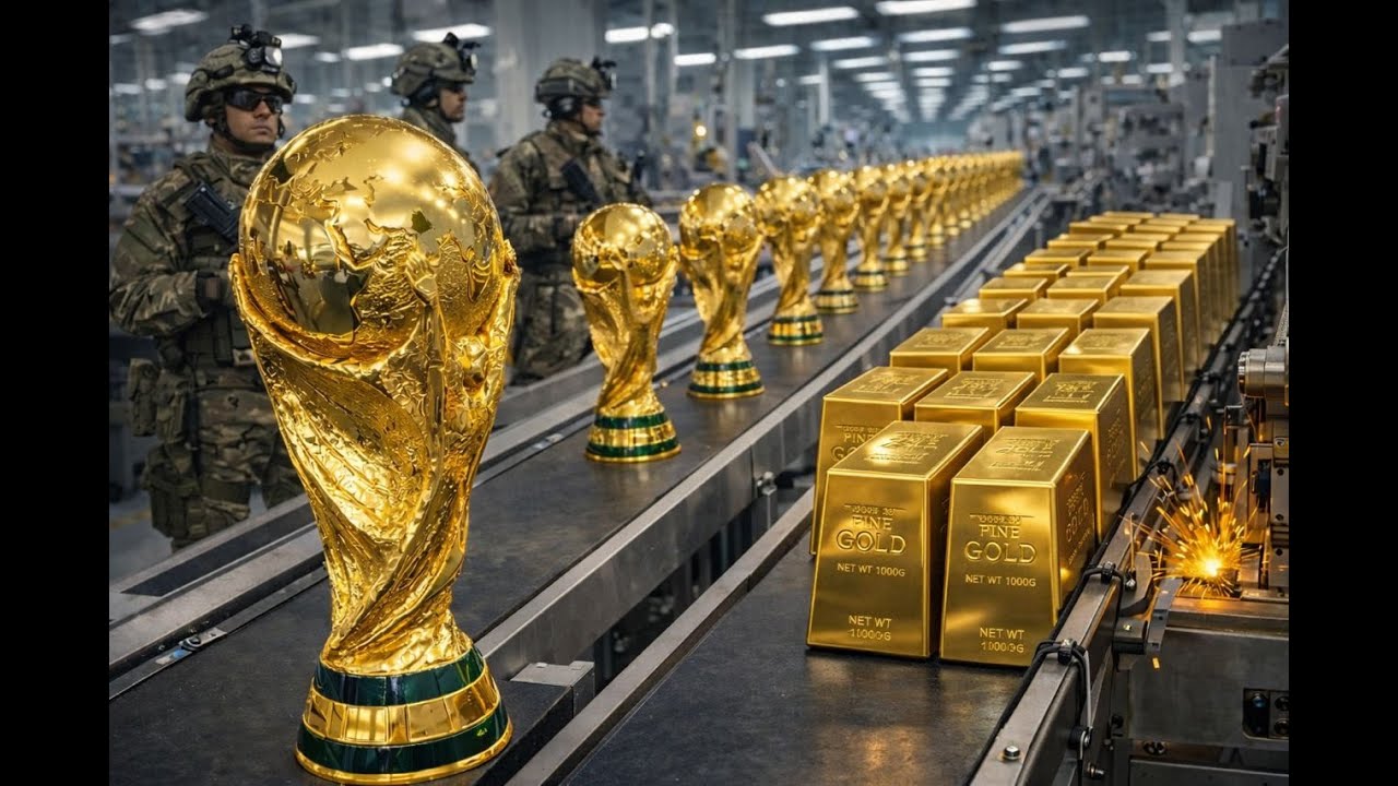 How the 18-Karat Gold World Cup Trophy Is Made — Precision Engineering, Every Detail & $1M Worth