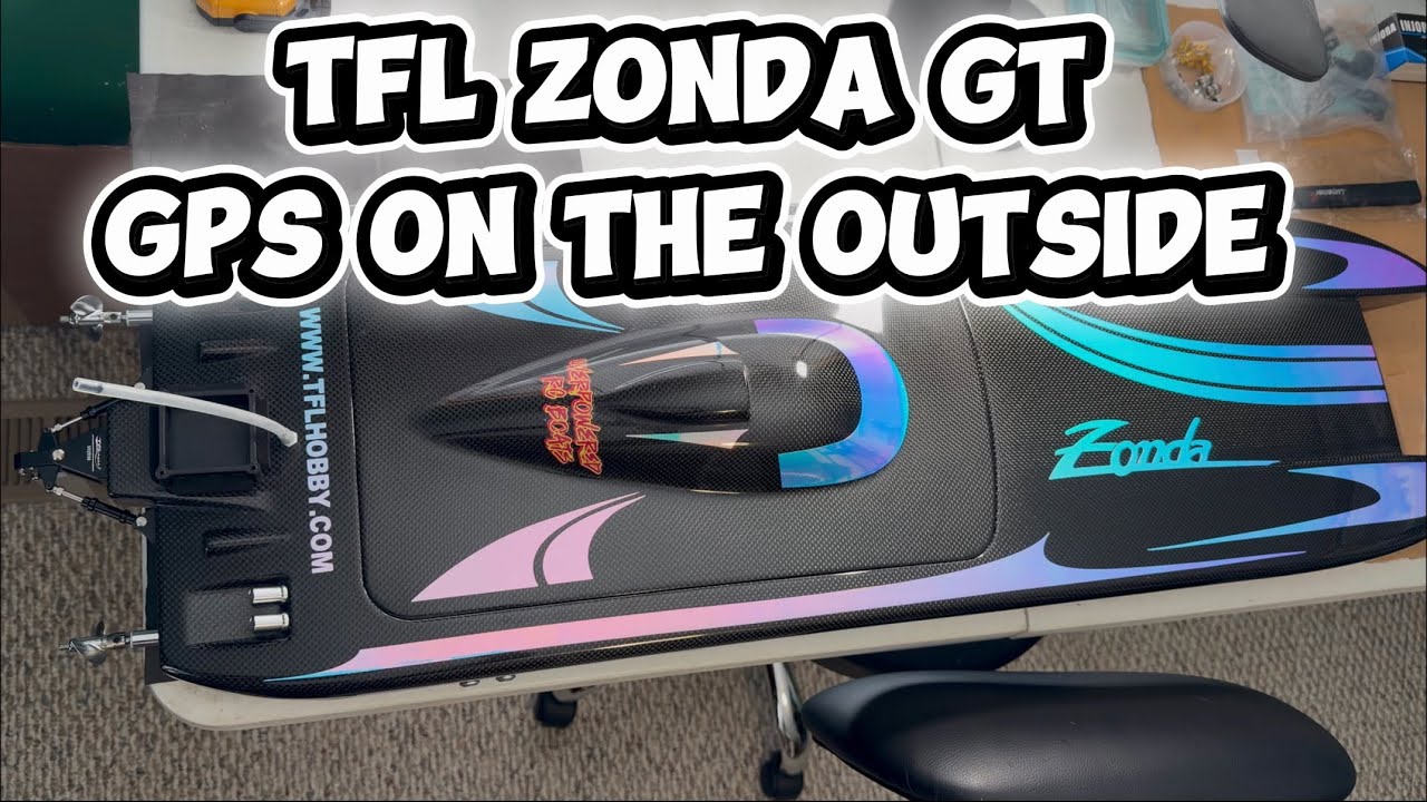 Zonda GT TFL GPS mounting on the outside of carbon fiber hull #tfl #zonda 