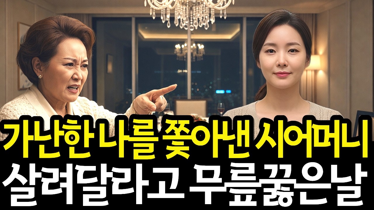 가난한 요양보호사라고 나를 쫓아낸 시어머니 