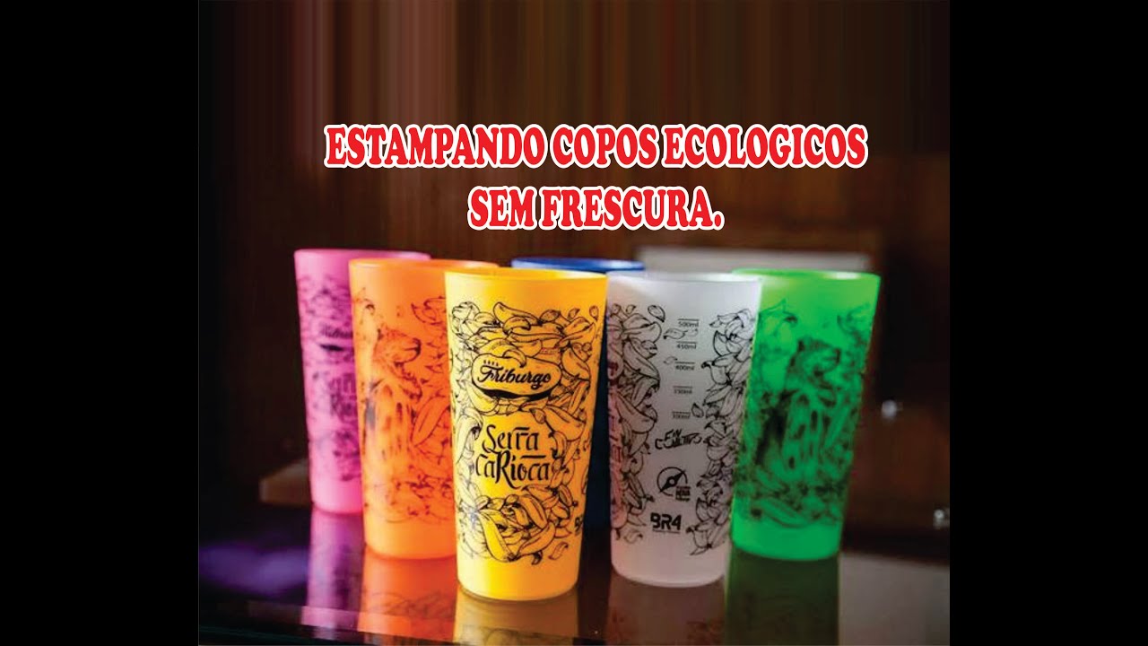 Como personalizar copos ecológicos sem frescura. com tinta inovadora da Fremplast FPP PRINT
