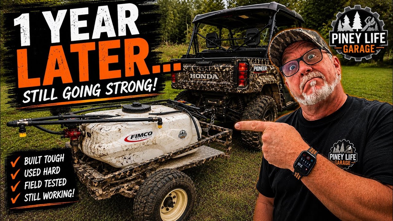Pull behind sprayer one year review!