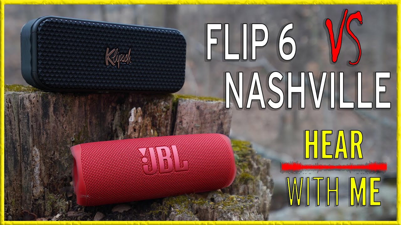Listening Compare - THE SHOWDOWN of midsize portables!  Klipsch Nashville VS JBL Flip Hear with me!