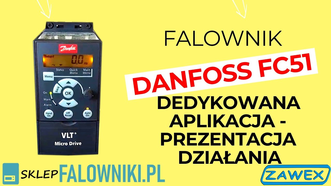 Falownik Danfoss FC51 - prezentacja działania dedykowanej aplikacji - sklepfalowniki.pl