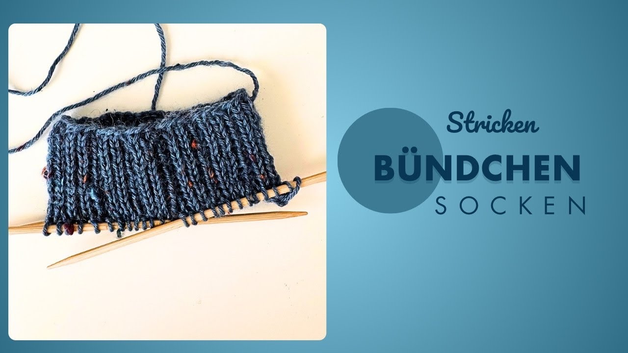 Schönes Sockenbündchen stricken