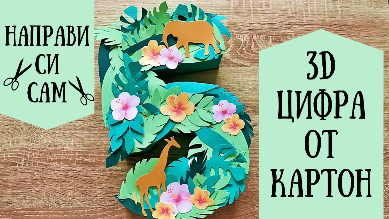 НСС: 3D ЦИФРА ОТ КАРТОН