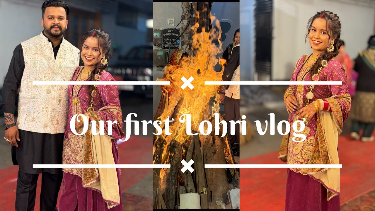 Our first Lohri  celebration with family ❤️