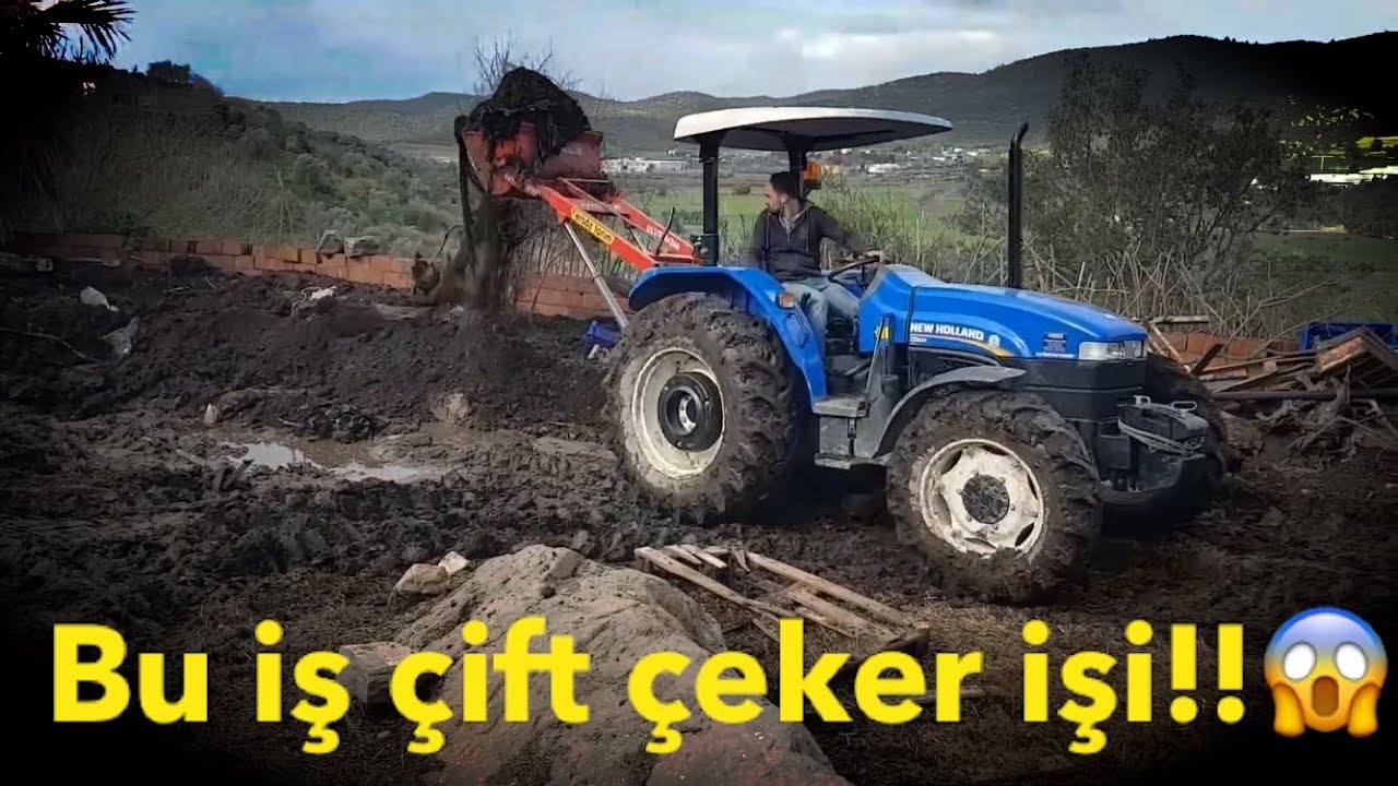 Traktör Çift çeker olmazsa bu iş zor ! NEWHOLLAND TD65s