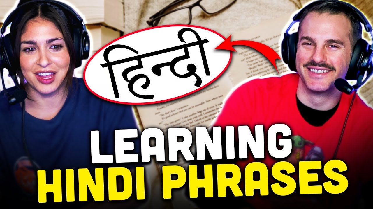 STEPH & ANDREW LEARN HINDI! | Learn Hindi Through English | Reaction