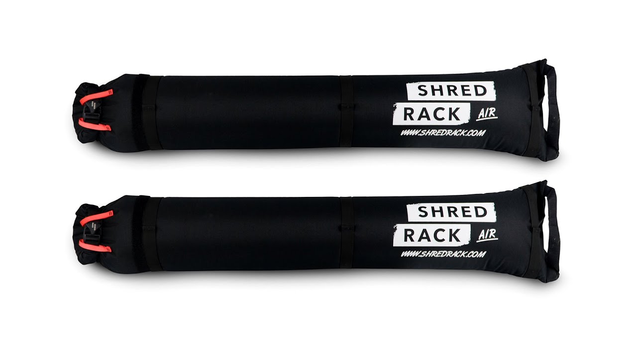 ShredRack Air - der aufblasbare Dachgepäckträger für SUP, Surfboards, Snowboards & Ski