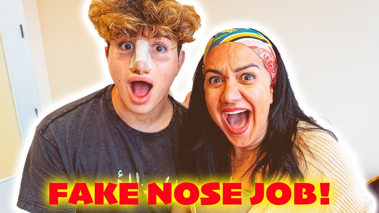 FAKE NOSE JOB PRANK ON ARAB MOM!!